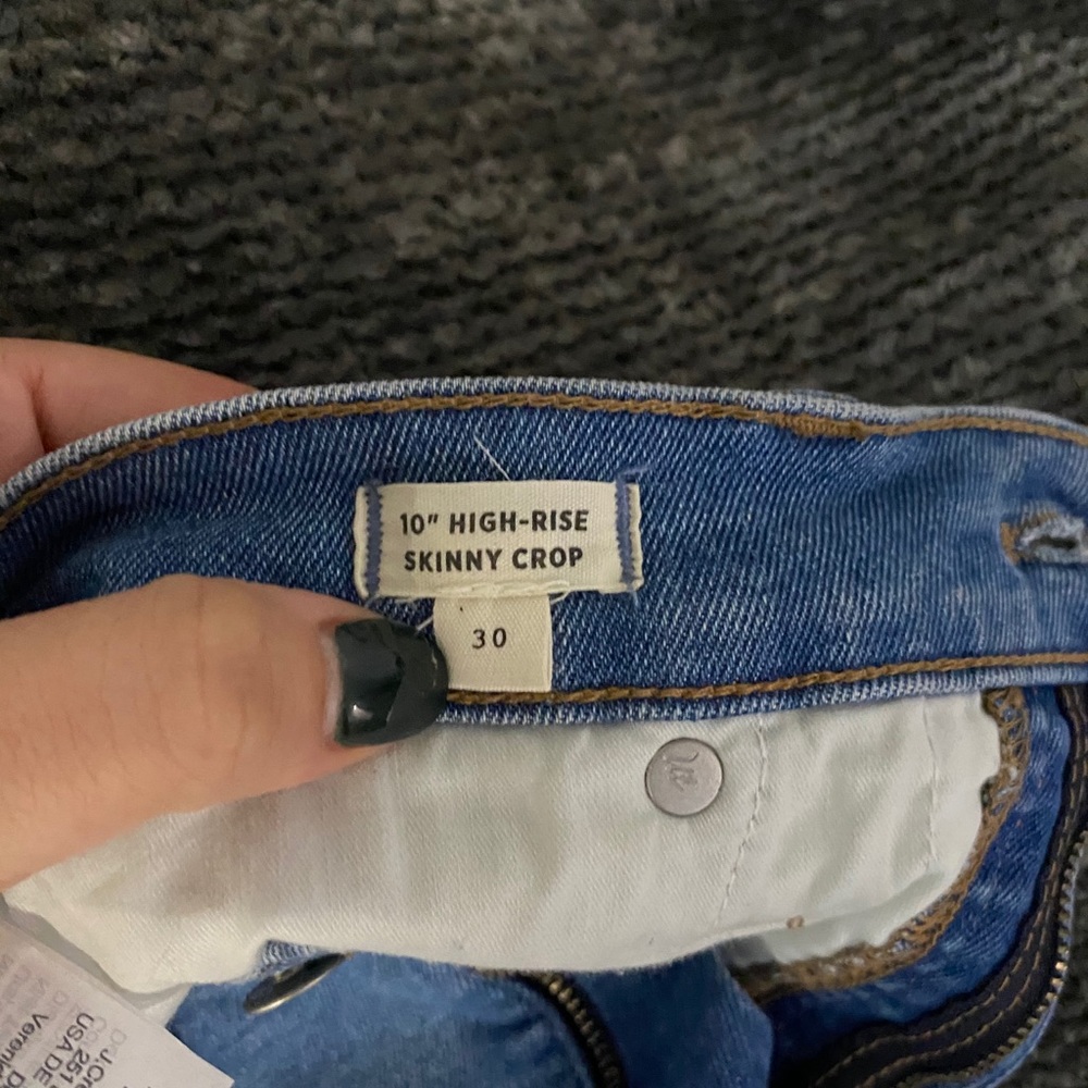 Never worn, Madewell high rise skinny jeans